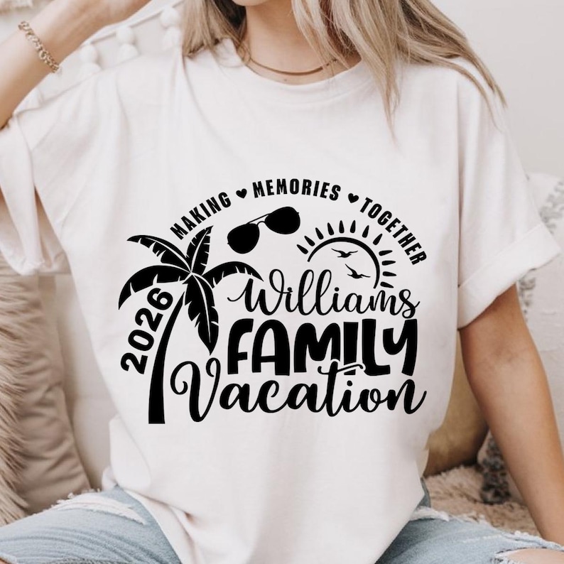 Family Vacation SVG, Family Vacation 2026, Making memories together, Summer Family Vacation, Family Shirts SVG image 3