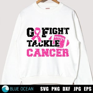 Gehen Sie kämpfen gegen Krebs SVG, Tackle Brustkrebs SVG, Brustkrebs Bewusstsein SVG, Tackle Brustkrebs SVG, Pink Ribbon, Distressed Grounge