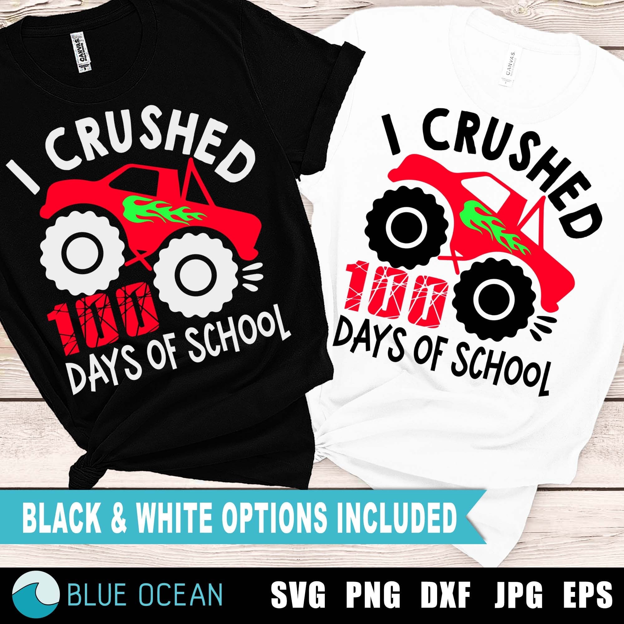 I Crushed 100 Days of School Svg 100 Days of School SVG 100 Etsy