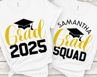 2025 Grad SVG, Grad Squad 2025 SVG, Abschluss 2025 SVG, Klasse von 2025 Schnittdateien