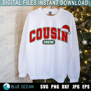 Cousin Crew Christmas SVG, Cousin Crew SVG, Family Christmas Svg, Camisa de Natal PNG