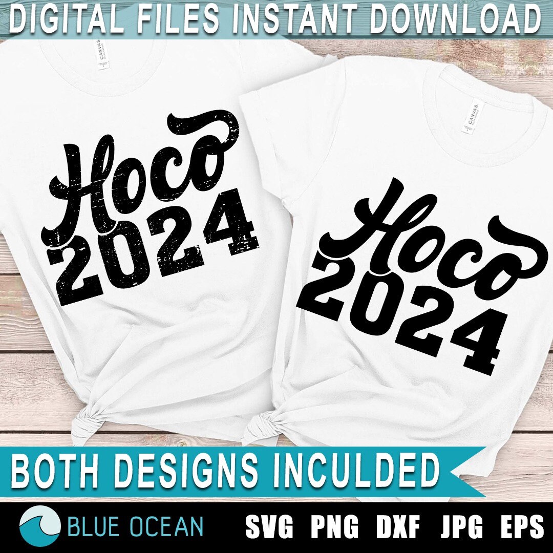 Hoco 2024 SVG, Hoco Football 2024 SVG, 2024, Distressed