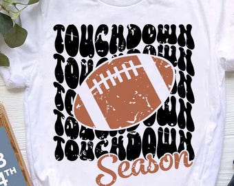 Temporada de Touchdown SVG: Diseño de camiseta de mamá futbolera (descarga digital)