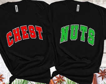 Chest Nuts Christmas Par Shirt SVG PNG (digital nedladdning)