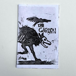 Flowery Gothic Zine with Poem Titled "The Garden" with Original Art Prints on No-Waste Re-Purposed Paper