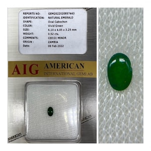 0.52 Carats Natural Zambia Emerald Cabochon