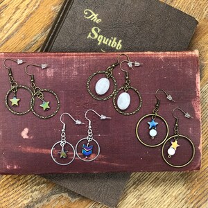 Small Antique Brass Hoops