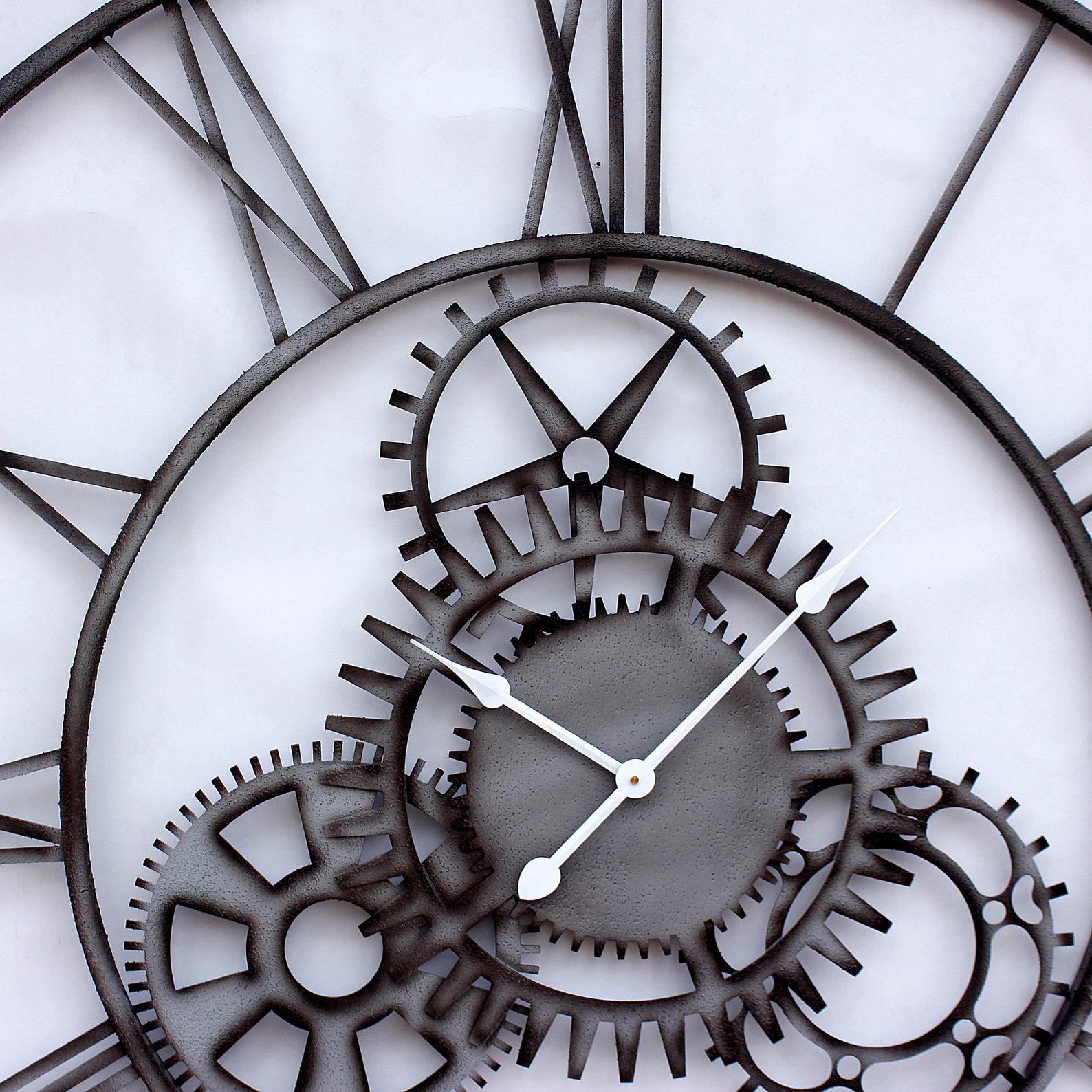 40 inch Live Metal Gear Wall Clock Extra Large Working Clock Etsy