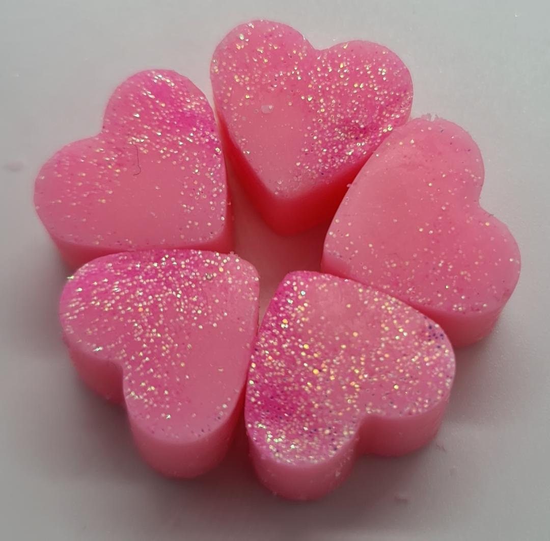 Icing Sugar 5 Mini Hearts Soy Wax Melts By The Little Melt Etsy
