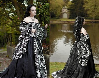 Made To Order- Beautiful Gothic Vampire Marie Antoinette Gown
