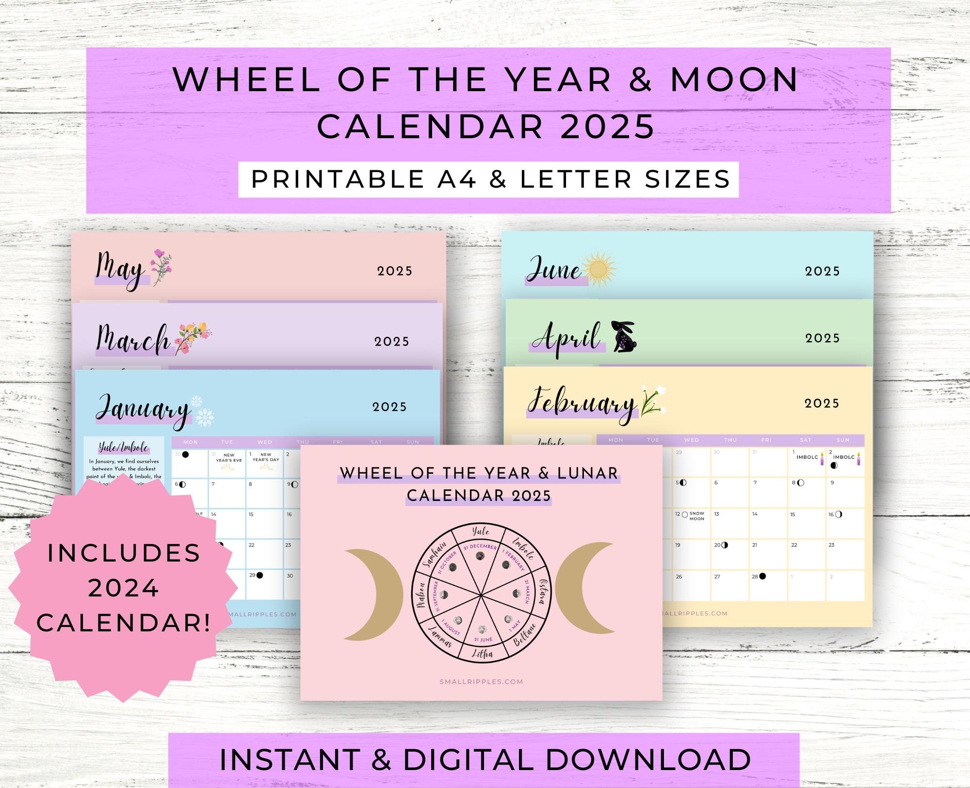 wheel-of-the-year-2025-calendar-printable-moon-calendar-2025-printable-calendar-pagan-calendar-northern-hemisphere-pdf-etsy