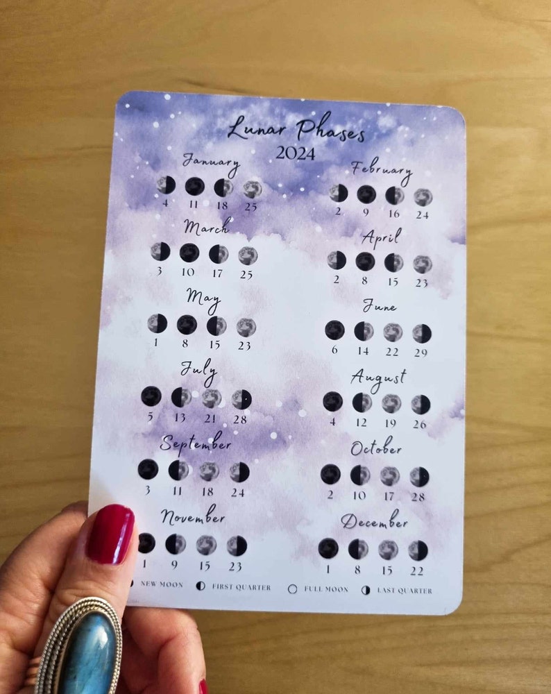 Moon Calendar 2024 Lunar Calendar - Il 794xN.5549010717 8uxi 