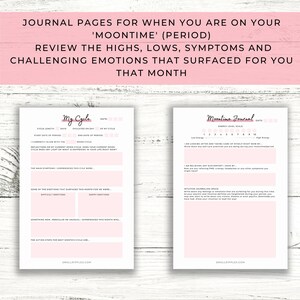 Period Tracker Printable // Period Journal Printable // Moontime Journal // Period Calendar 2024 // Shark Week // Moon Cycle Calendar // PDF image 8