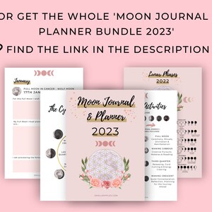 Moon Phase Printable Guide Sheets // Moon Phase Meaning Poster - Etsy