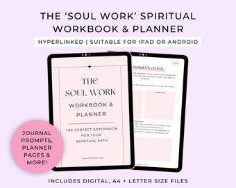 The 'Soul Work' Spiritual Digital Planner + Workbook // Spiritual Digital Journal // Spiritual Planner // Spiritual Workbook