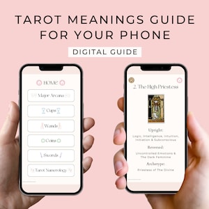 Tarot Meaning Guide Digital // Tarot Cheat Sheet // Tarot Printable // Tarot PDF // Tarot Ebook