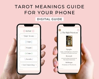 Tarot Meaning Guide Digital // Tarot Cheat Sheet // Tarot Printable // Tarot PDF // Tarot Ebook