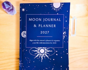 Moon Journal & Planner 2027 // Moon Phase Journal // Astrology Planner // Spiritual Journal // Spiritual Gifts // Witch Planner