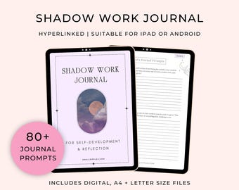Shadow Work Journal Prompts // Digital Journal // Self-Reflection Journal Prompts PDF // Inner Child Journal Prompts