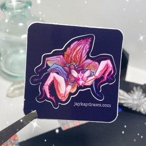 Pink Orchid Mantis Vinyl Sticker