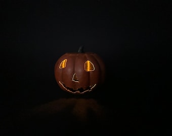 Halloween 1978 Pumpkin | Pumpkin 1/4 Size Replica + LED Light | for 1/4 statues, figures, busts