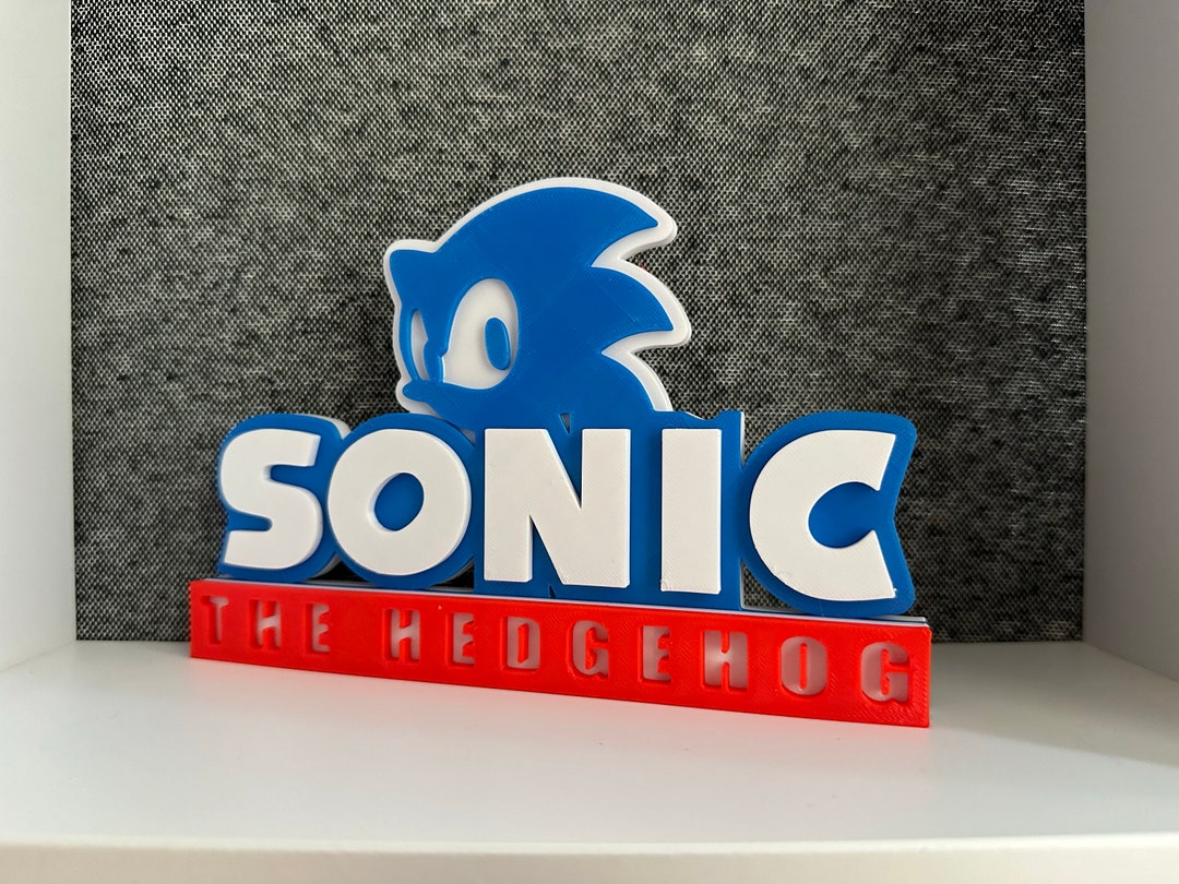 Sonic the Hedgehog Display Logo - Etsy.de