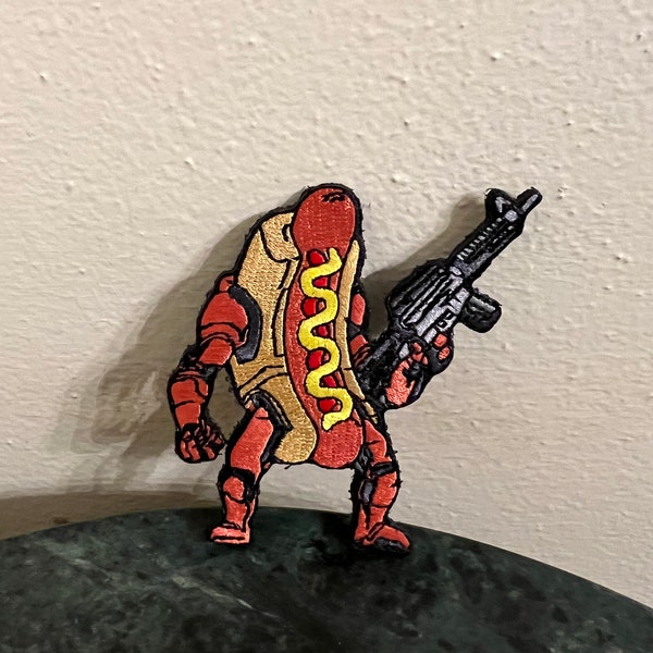 Tactical Hotdog  Embroidered Patch