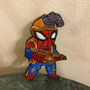 Tactical Spiderdude  ( Embroidered Patch ) Velcro