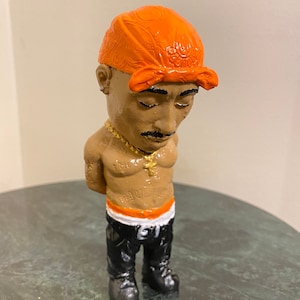 Orange Tupac Sculpture