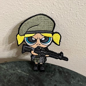 Tactical Girl Embroidered Patch