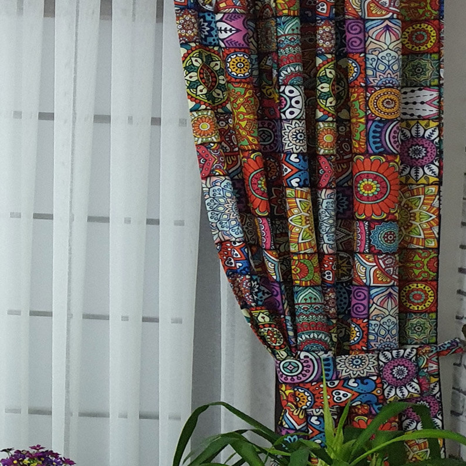 Ethnic patterned curtain indian ethnic patterned curtain Etsy