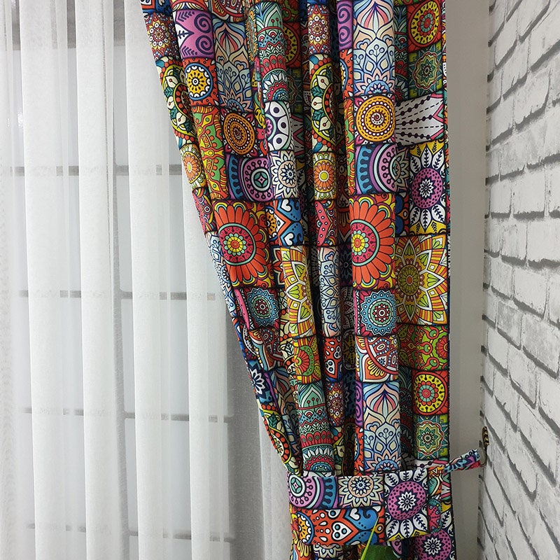 Ethnic patterned curtain indian ethnic patterned curtain Etsy