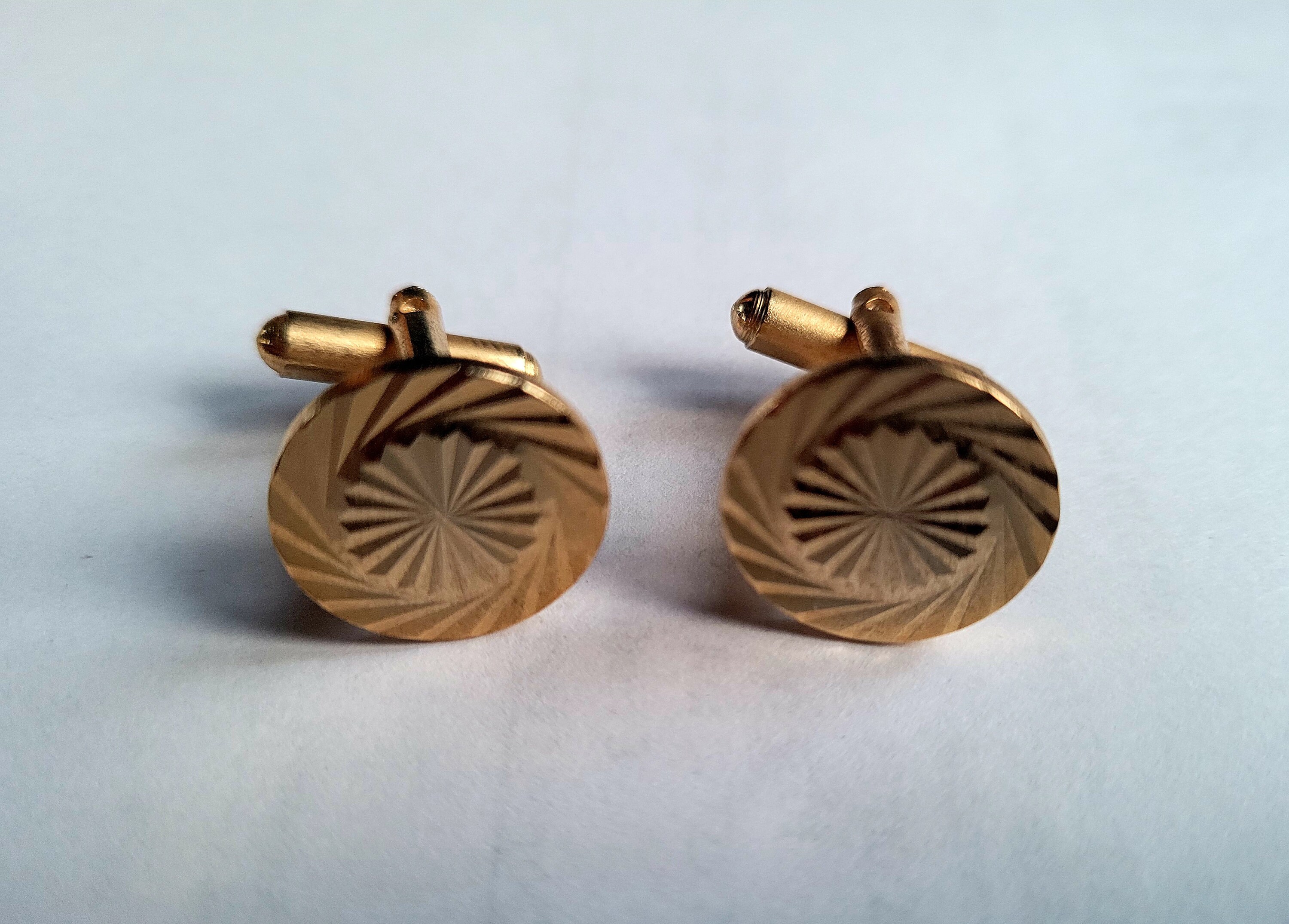 Vintage 22ct gold plated cufflinks Etsy