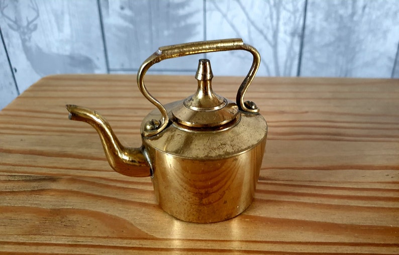 Victorian Miniature Brass Teapot Etsy