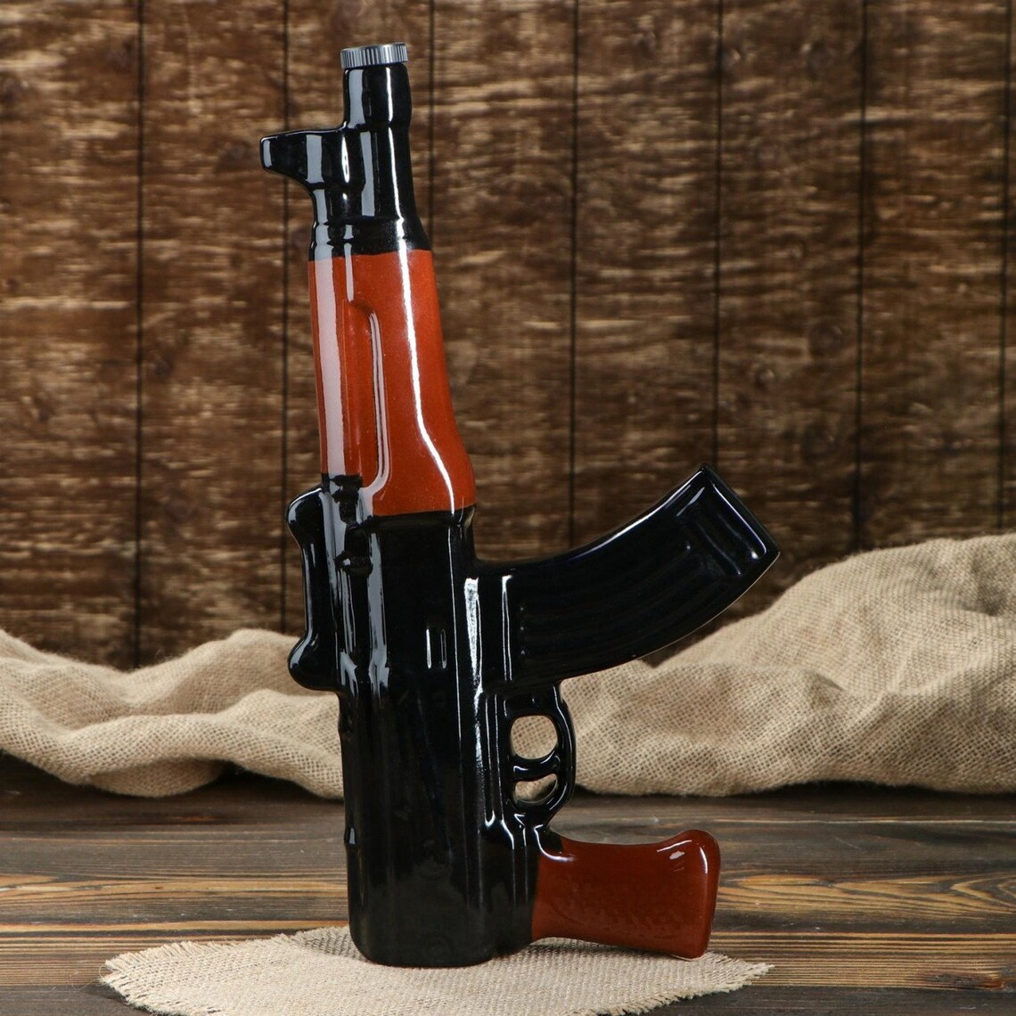 AK47 Gun Decanter Set 800ml 4 Shot Glasses Rifle Bottle for Etsy