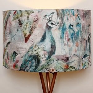 Voyage Maison Peacock lampshade, ceiling pendent Handmade, Modern and Contemporary Bespoke, Home Gift