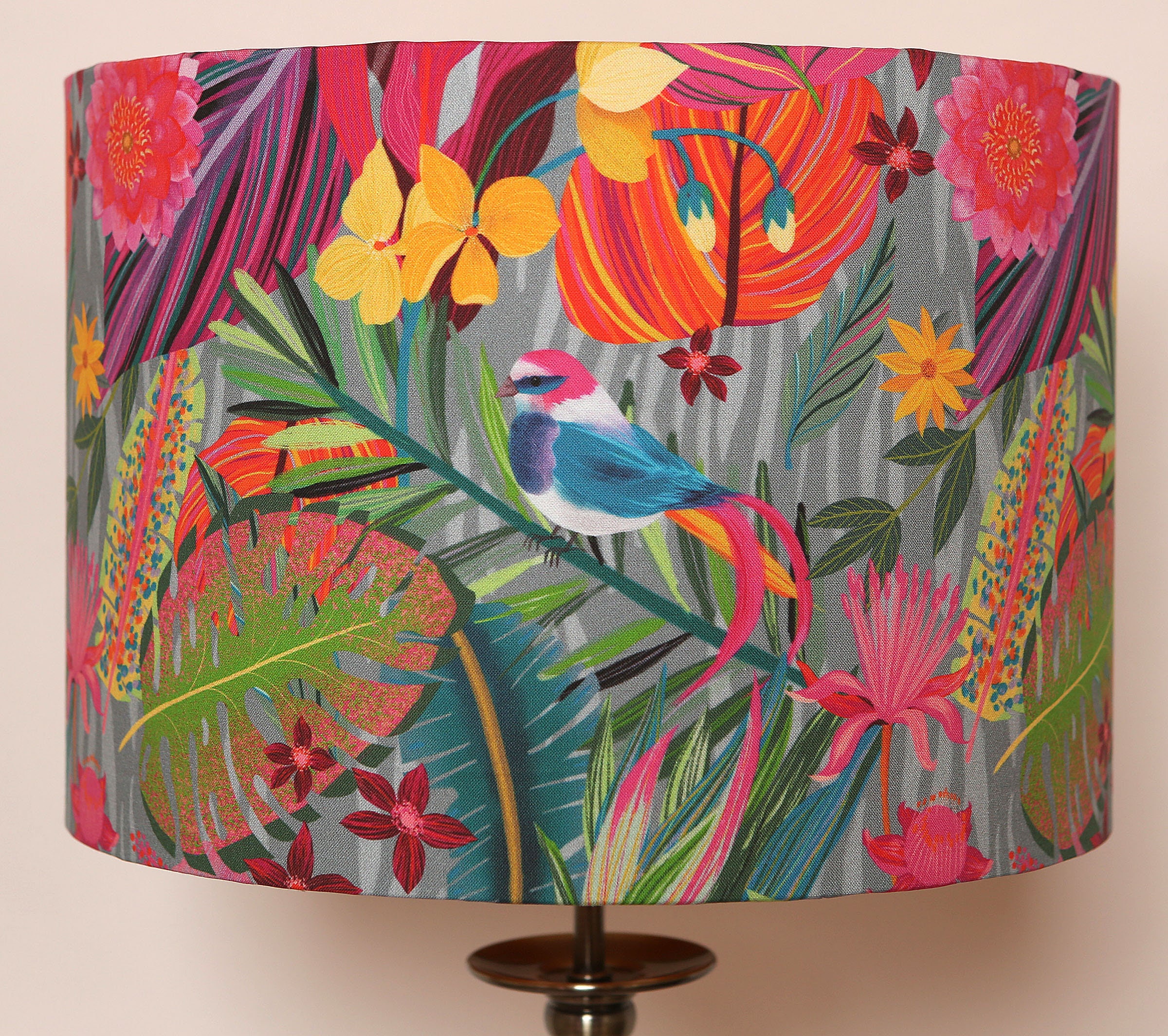 Modern Contemporary Unique Fabric Drum Lampshade Ceiling Pendant
