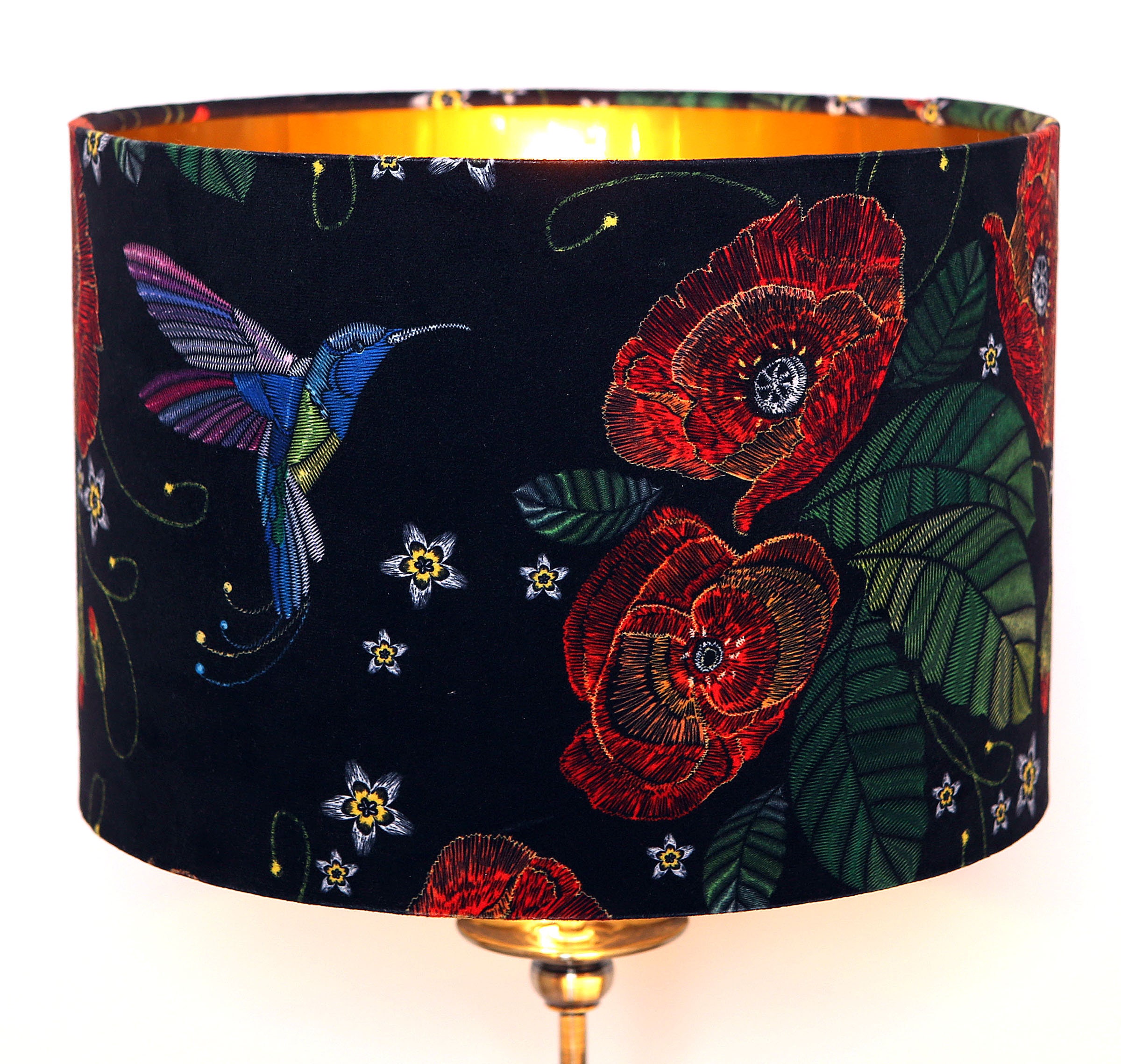Lampshade handmade Velvet Modern Contemporary Unique Etsy