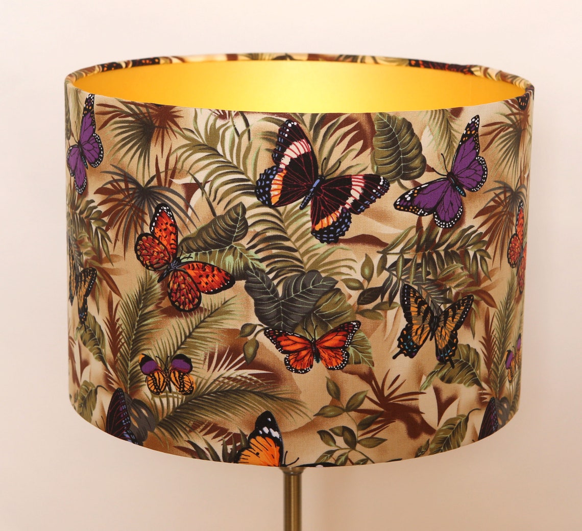 Handmade Butterfly lampshade Ceiling pendant Colourful Etsy