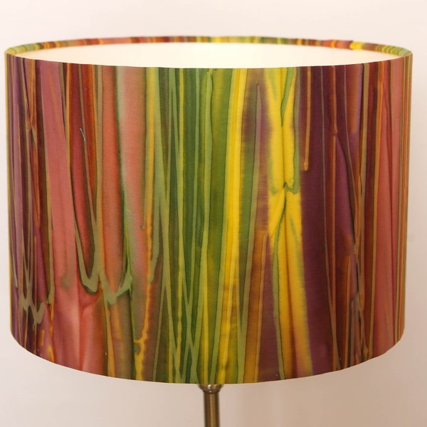 Handmade; Kaleidoscope Stripe Lampshade, ceiling pendant; Modern Contemporary