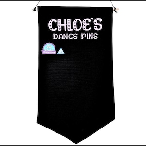 Dance Competition Banner, Hearts Sign for Pins, Heats Font, Competitive Dancer Award Pennant Display, Dancer Recital Gift for Dance Team