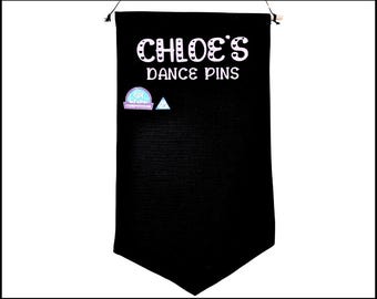 Dance Competition Banner, Hearts Sign for Pins, Heats Font, Competitive Dancer Award Pennant Display, Dancer Recital Gift for Dance Team