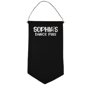 Dance Competition Banner, Stars Sign for Pins, Personalized Competitive Dancer Award Pennant Display, Custom Dance Team Recital Present Gift