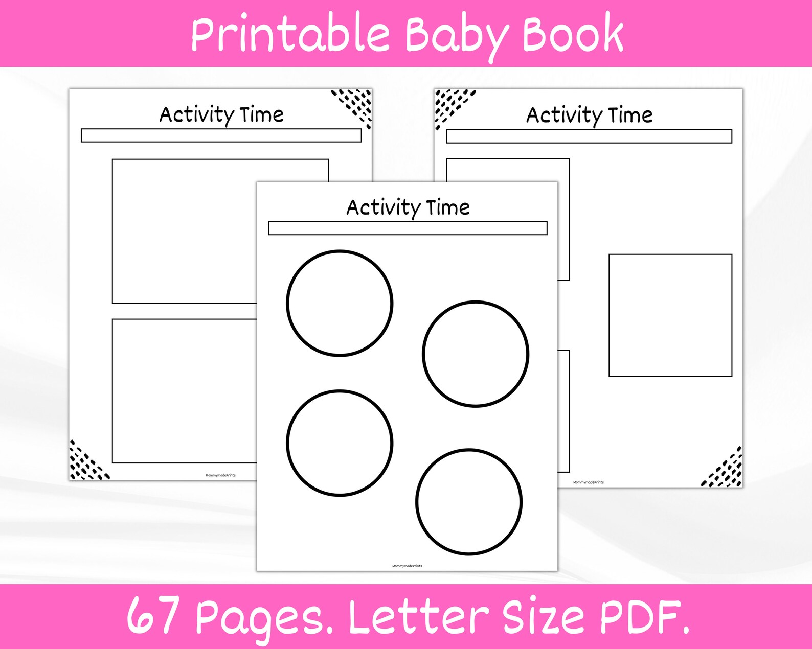 Baby Memory Book Footprints. Printable Baby Book. Baby Etsy