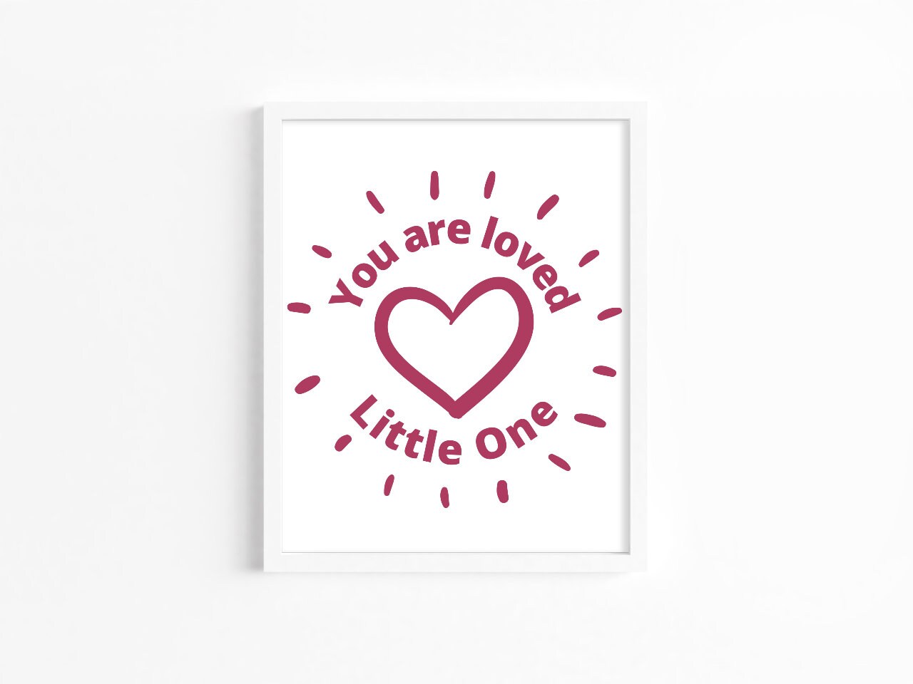 You Are So Loved Little One Print Baby Girl Nursery Wall Etsy