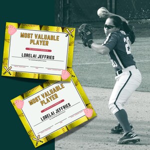 Funny Softball Awards Editable | Softball Certificate | Softball Award | Softball Certificates | Softball Team Awards | End of Season Awards