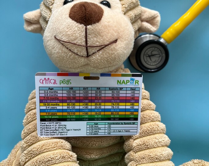 Pediatric Vital Signs & Developmental Milestones Vertical Badge Card ...