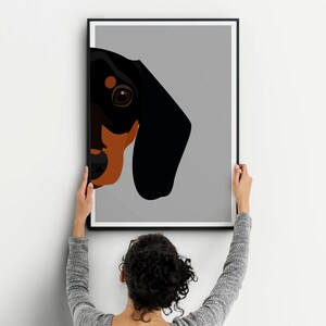 Dachshund - Dachshund Gift, Dachshund Gift, Personalised gift for dog lovers, Sausage Dog, Art. Digital Download. Print at home