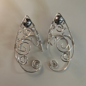 Handmade Wire Wrapped Idril Elf Ear Cuffs