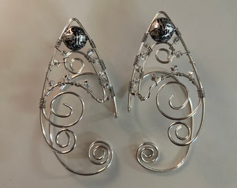 Handmade Wire Wrapped Idril Elf Ear Cuffs